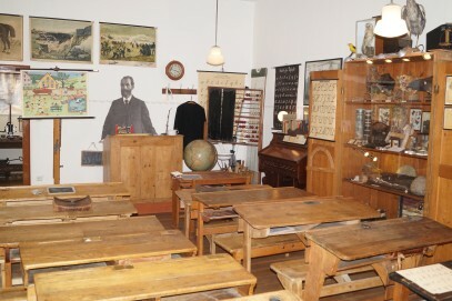 Klassenraum im Museum Abtsküche – Heimatkundliche Sammlung