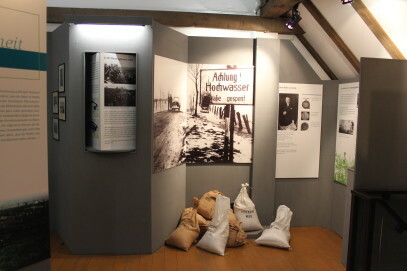 Blick in die Rhein-Deich-Ausstellung